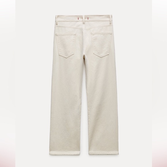 ZARA LOW RISE STRAIGHT LEG VELVET JEANS ZW COLLECTION $109 retail Size 6 NWT - Picture 5 of 15